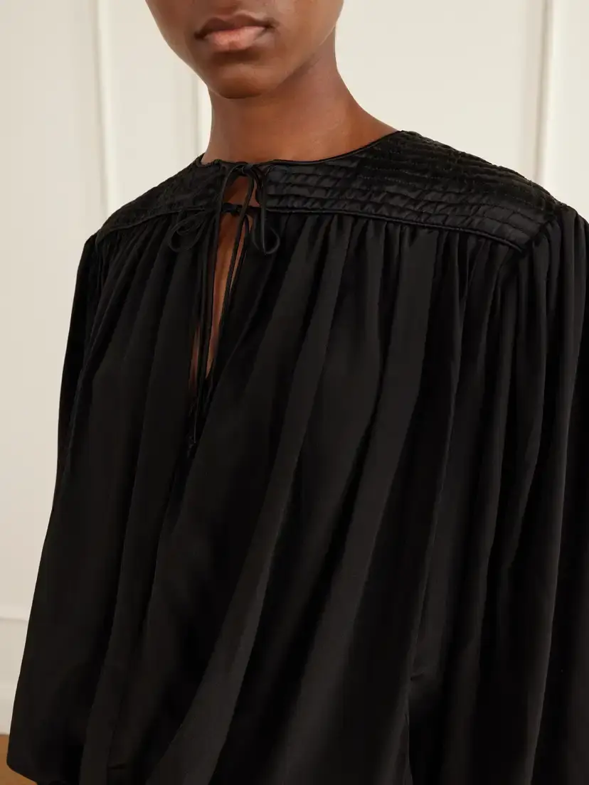 Isabel Marant Dovane Silk-satin Blouse | Thumbnail 5 Isabel Marant Dovane Silk-satin Blouse | Thumbnail 5