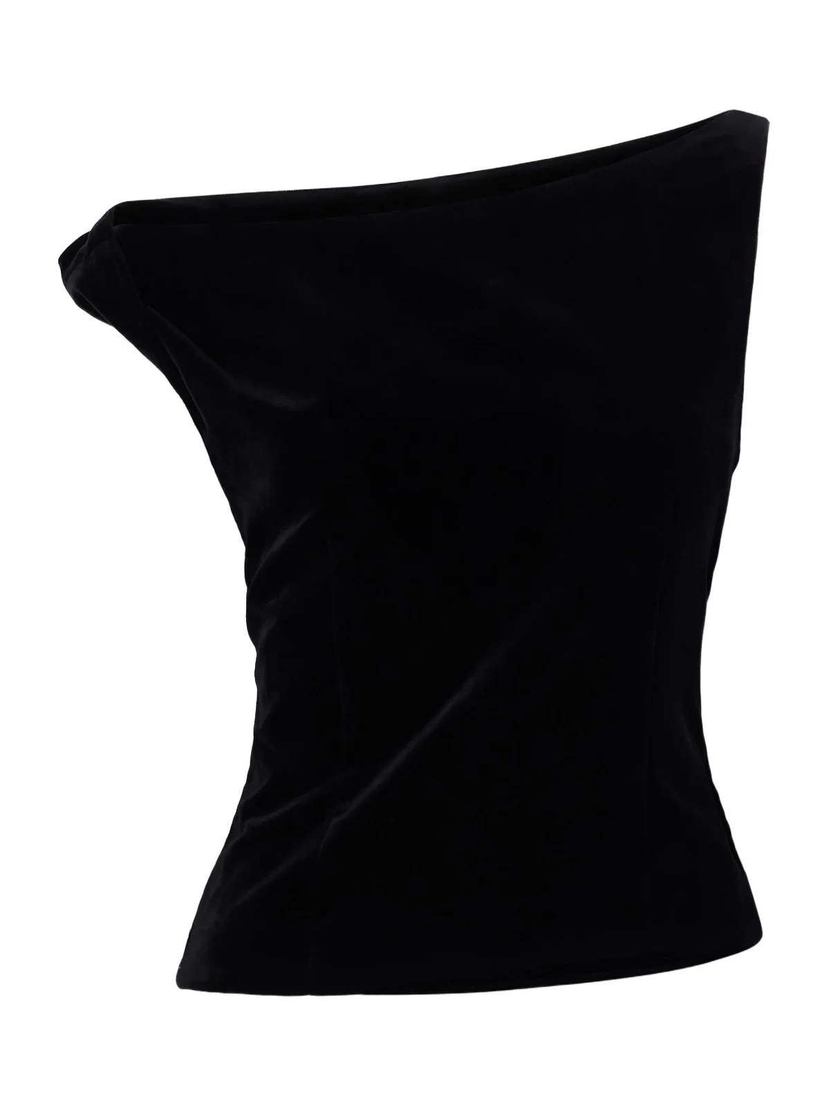Draped Cotton-velvet Top Draped Cotton-velvet Top
