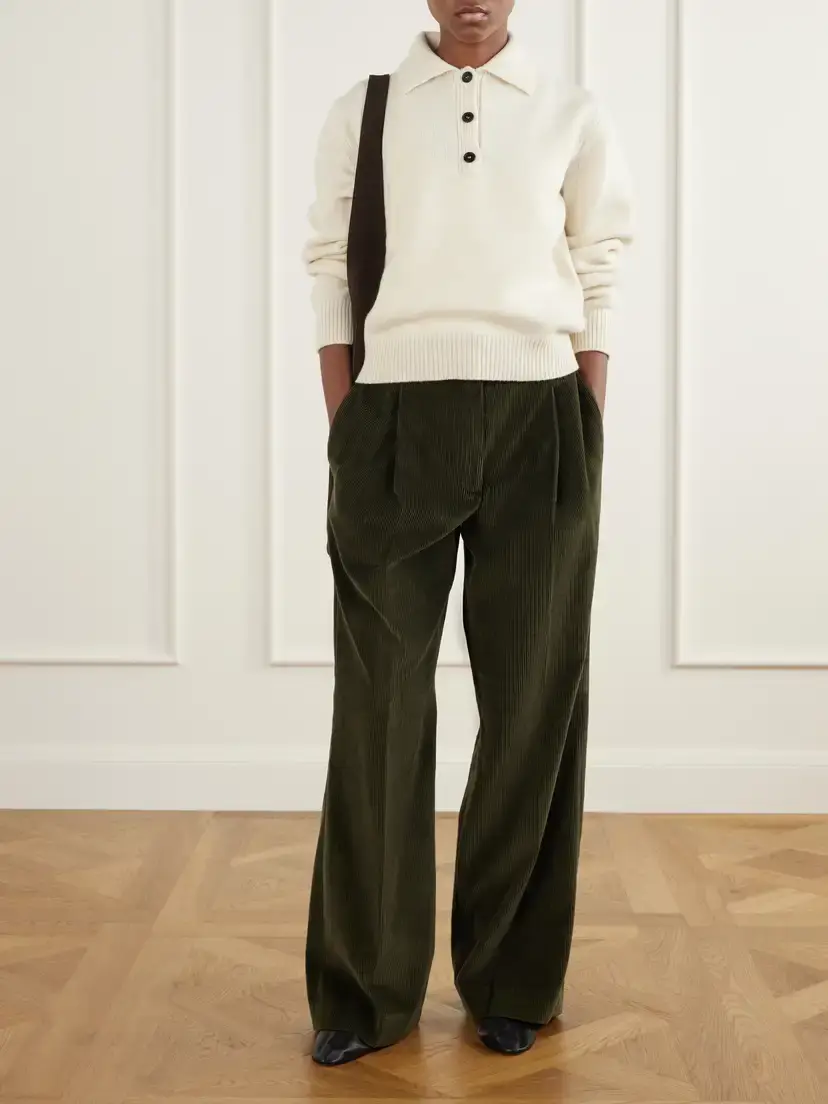 RÓHE Ted Cotton-corduroy Wide-leg Pants | Thumbnail 2