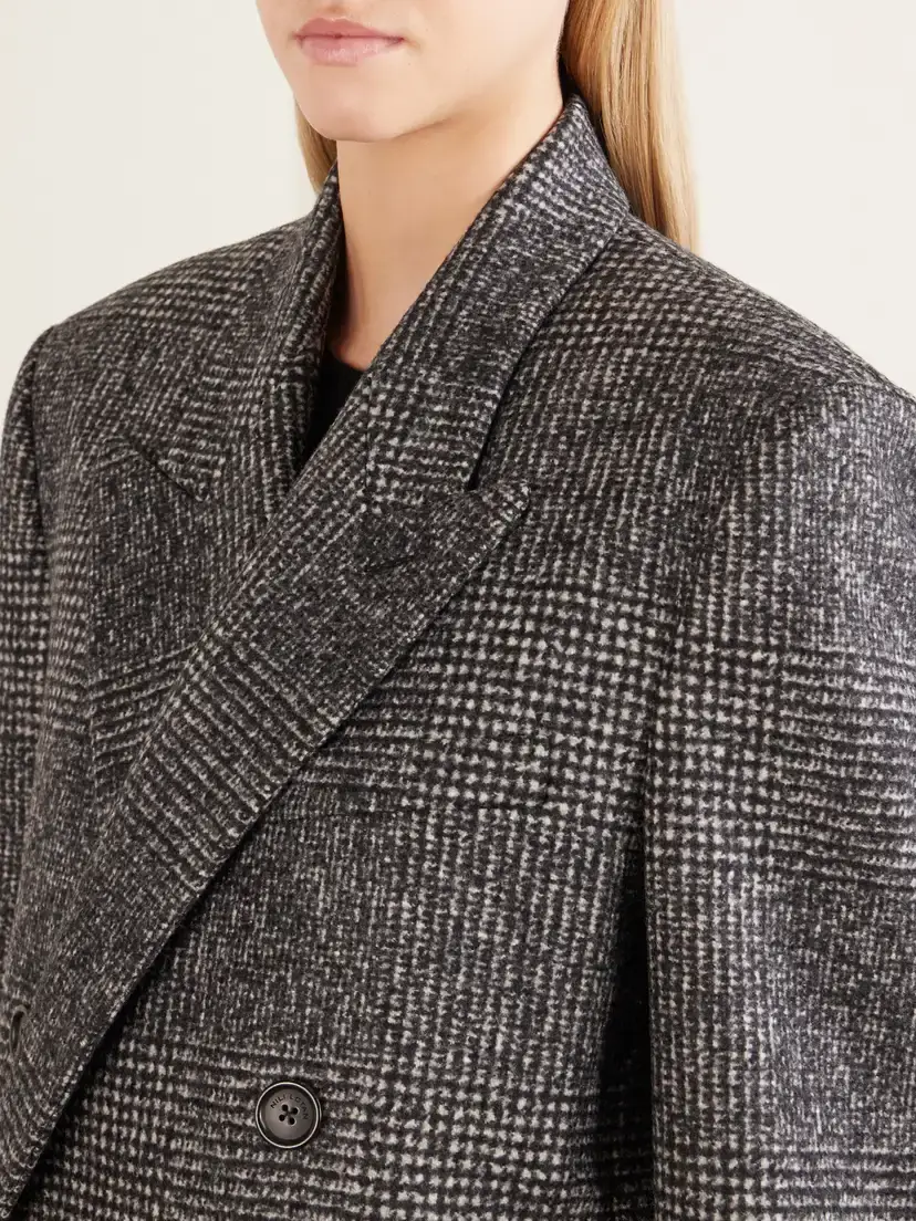 Nili Lotan Edmond Double-breasted Checked Wool-blend Coat | Thumbnail 5 Nili Lotan Edmond Double-breasted Checked Wool-blend Coat | Thumbnail 5