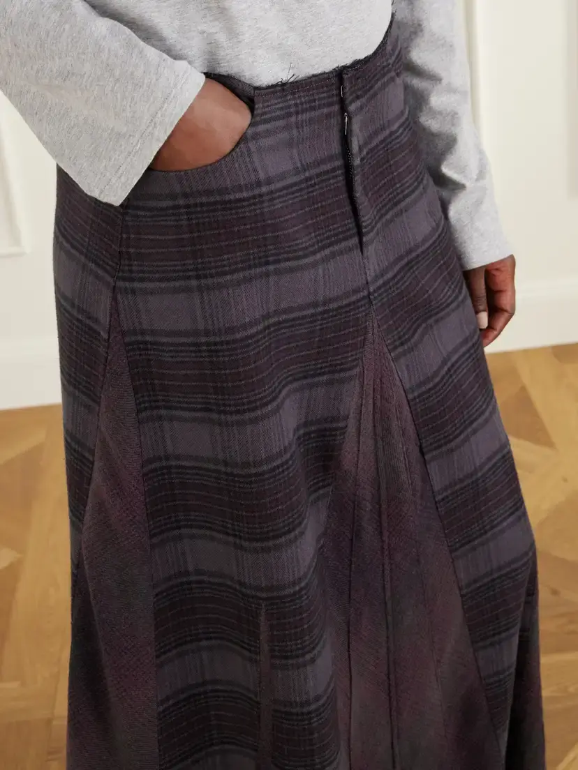 Our Legacy Rebel Checked Cotton-flannel Maxi Skirt | Thumbnail 5