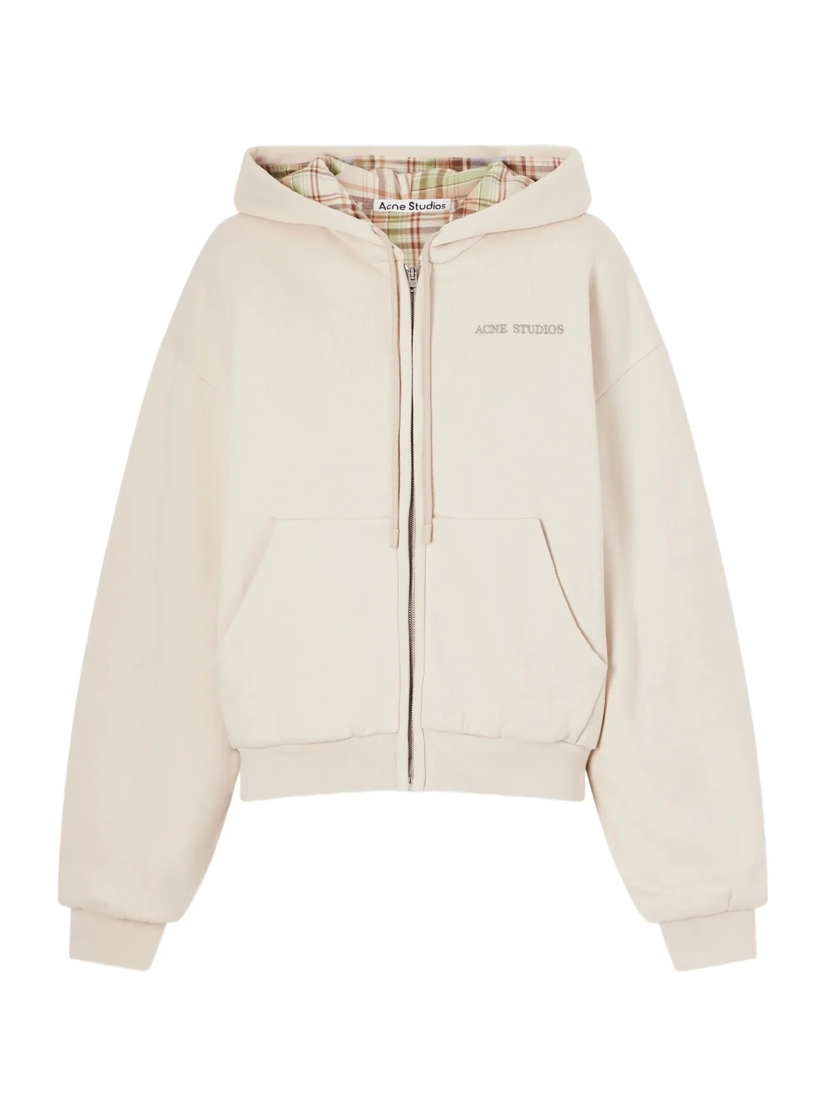 Acne Studios Embroidered Cotton Zip-up Hoodie