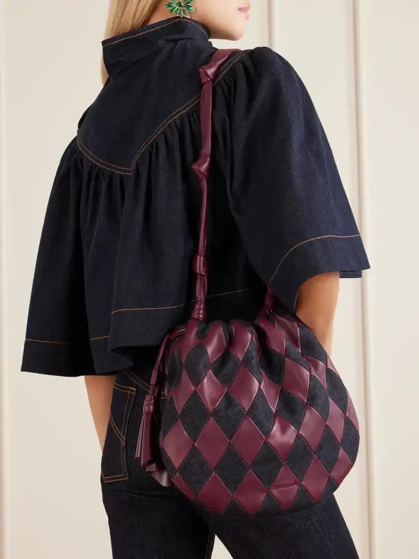 Zimmermann Cloud 91 Leather And Denim Shoulder Bag | Thumbnail 2