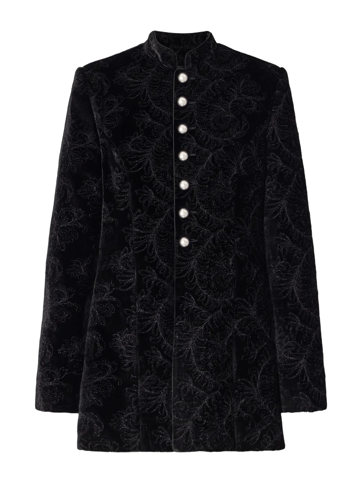 Ann Demeulemeester Yana Paisely-embroidered Velvet Jacket