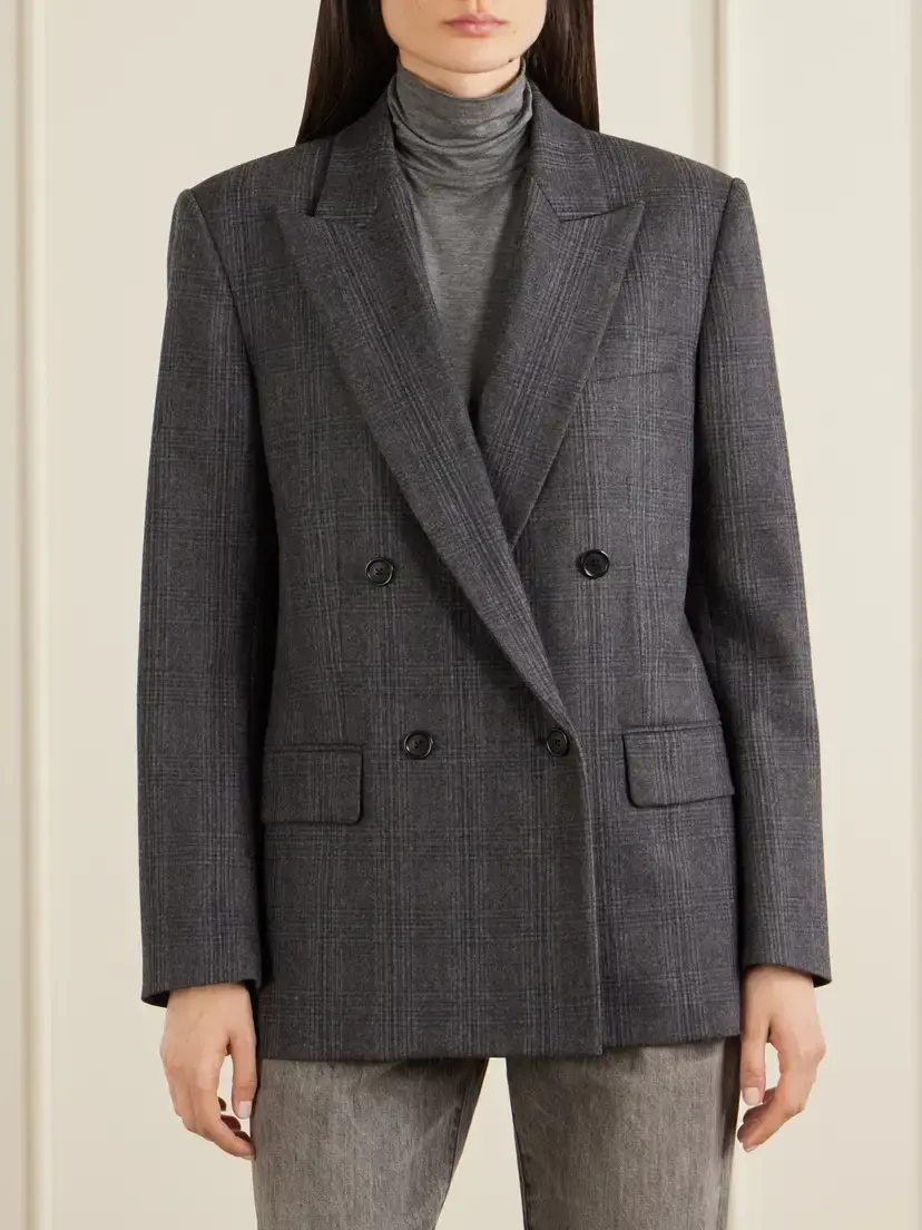 Nili Lotan Leston Checked Wool-blend Blazer | Thumbnail 3