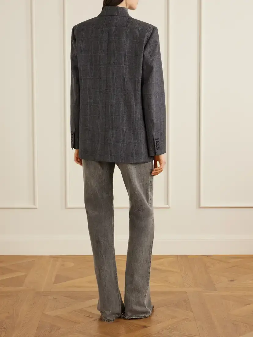 Nili Lotan Leston Checked Wool-blend Blazer | Thumbnail 4