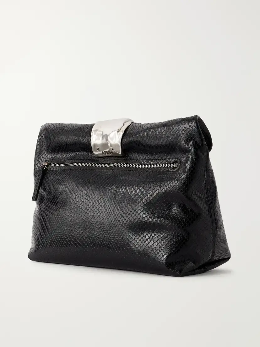Staud Snake-effect Leather Clutch | Thumbnail 4