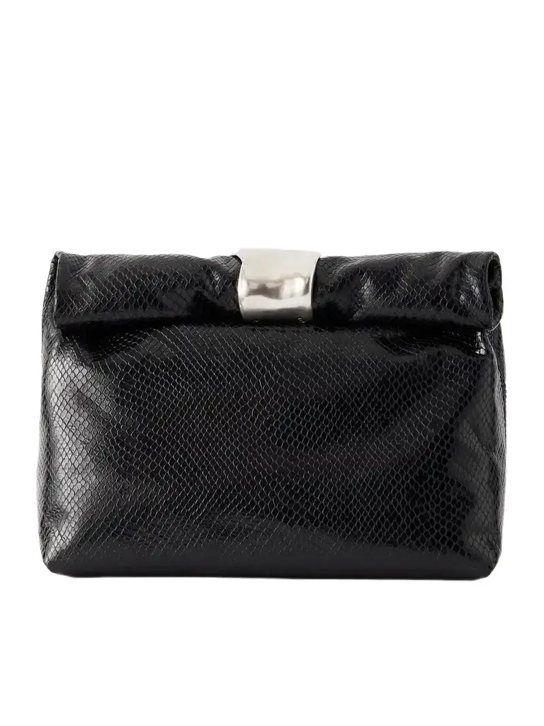 Snake-effect Leather Clutch Snake-effect Leather Clutch