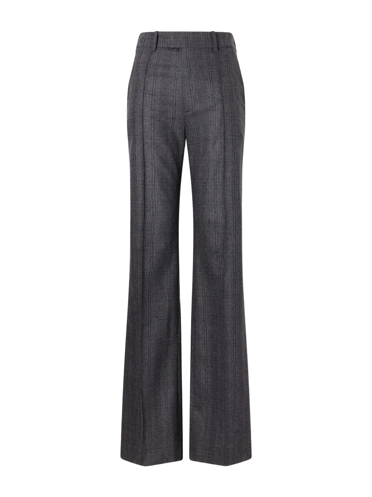 Nili Lotan Etoile Pleated Checked Wool And Cashmere-blend Felt Straight-leg Pants