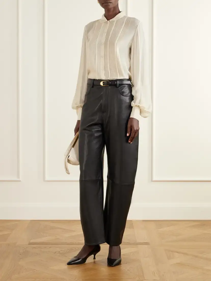 RÓHE Romantic Pintucked Silk-crepe De Chine Blouse | Thumbnail 2 RÓHE Romantic Pintucked Silk-crepe De Chine Blouse | Thumbnail 2