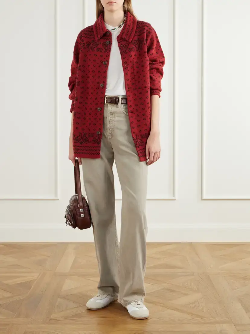 Guest In Residence Wild Rag Intarsia Cashmere Cardigan | Thumbnail 2