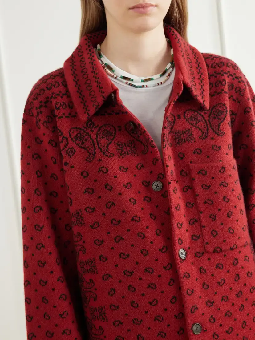 Guest In Residence Wild Rag Intarsia Cashmere Cardigan | Thumbnail 5