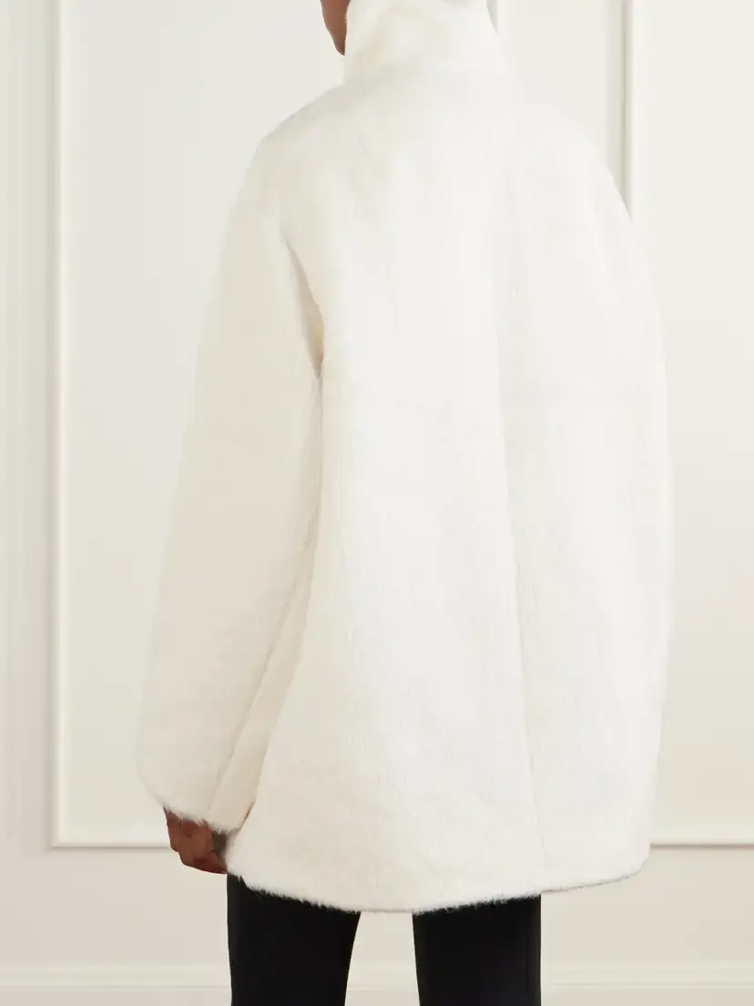 Joseph Melda Alpaca And Wool-blend Coat - Neutrals | Thumbnail 4 Joseph Melda Alpaca And Wool-blend Coat - Neutrals | Thumbnail 4