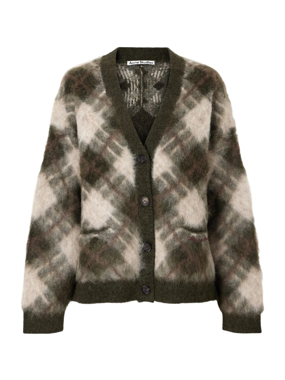 Katch Intarsia Mohair Wool-blend Cardigan Katch Intarsia Mohair Wool-blend Cardigan