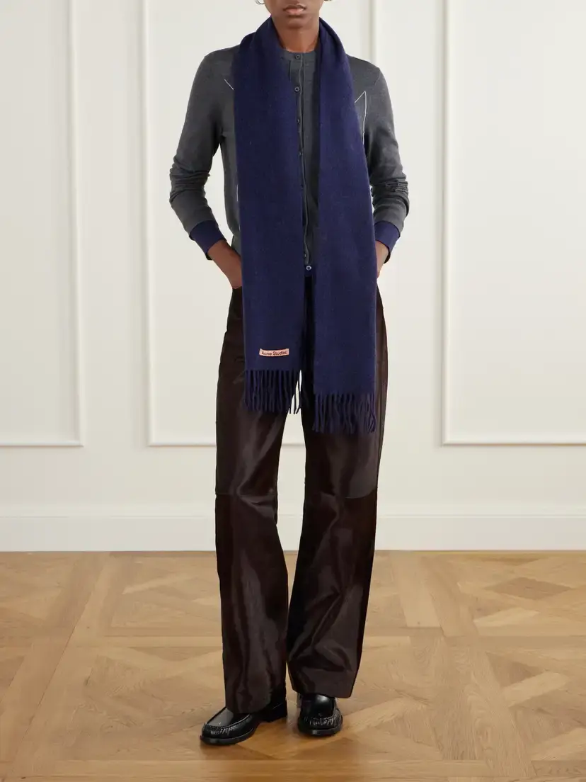 Acne Studios Fringed Wool Scarf | Thumbnail 2 Acne Studios Fringed Wool Scarf | Thumbnail 2