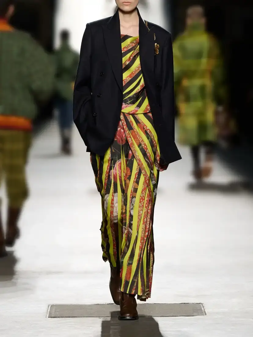 Dries Van Noten Printed Satin Maxi Dress | Thumbnail 5 Dries Van Noten Printed Satin Maxi Dress | Thumbnail 5