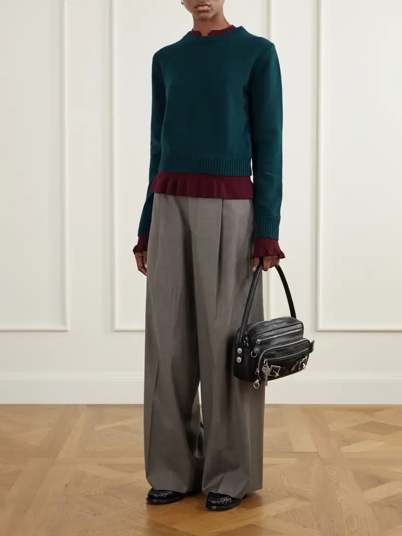 Acne Studios Layered Wool Sweater | Thumbnail 2 Acne Studios Layered Wool Sweater | Thumbnail 2