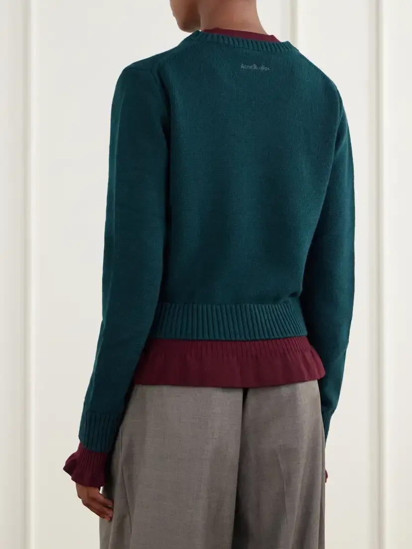 Acne Studios Layered Wool Sweater | Thumbnail 4 Acne Studios Layered Wool Sweater | Thumbnail 4