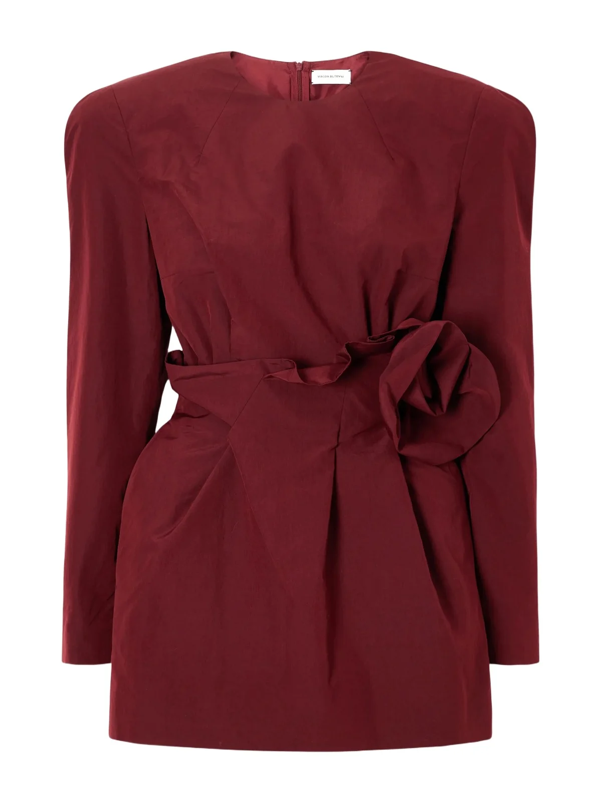 Floral-appliquéd Cotton And Silk-blend Mini Dress Floral-appliquéd Cotton And Silk-blend Mini Dress