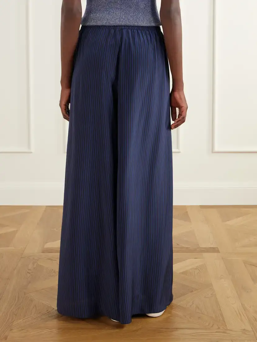 La Ligne Striped Silk-satin Wide-leg Pants | Thumbnail 4