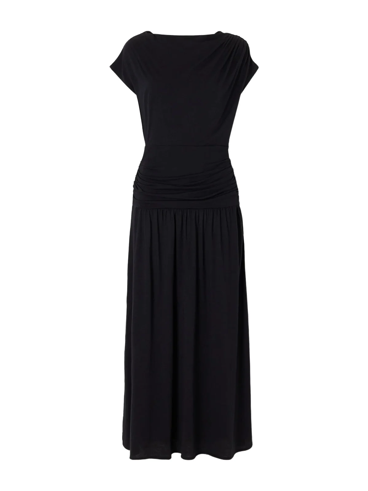 La Ligne Milla Draped Cotton-blend Jersey Maxi Dress