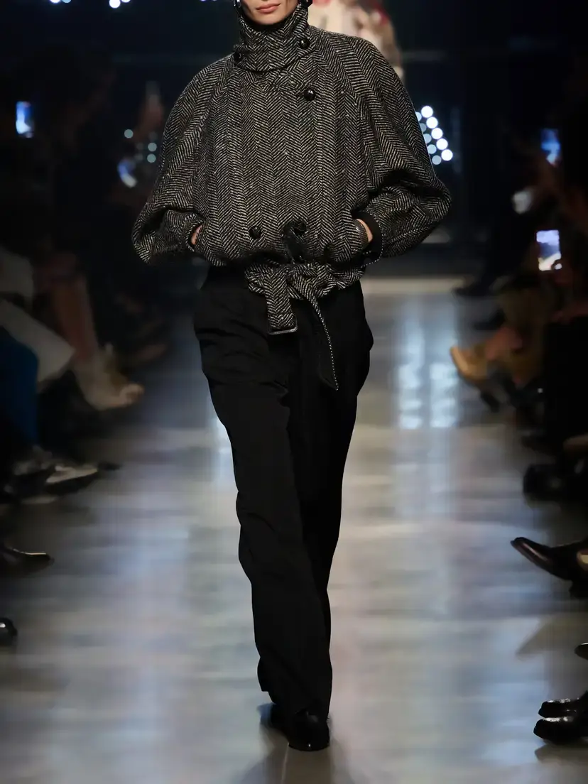 Isabel Marant Elvane Belted Herringbone Wool-blend Coat | Thumbnail 6 Isabel Marant Elvane Belted Herringbone Wool-blend Coat | Thumbnail 6