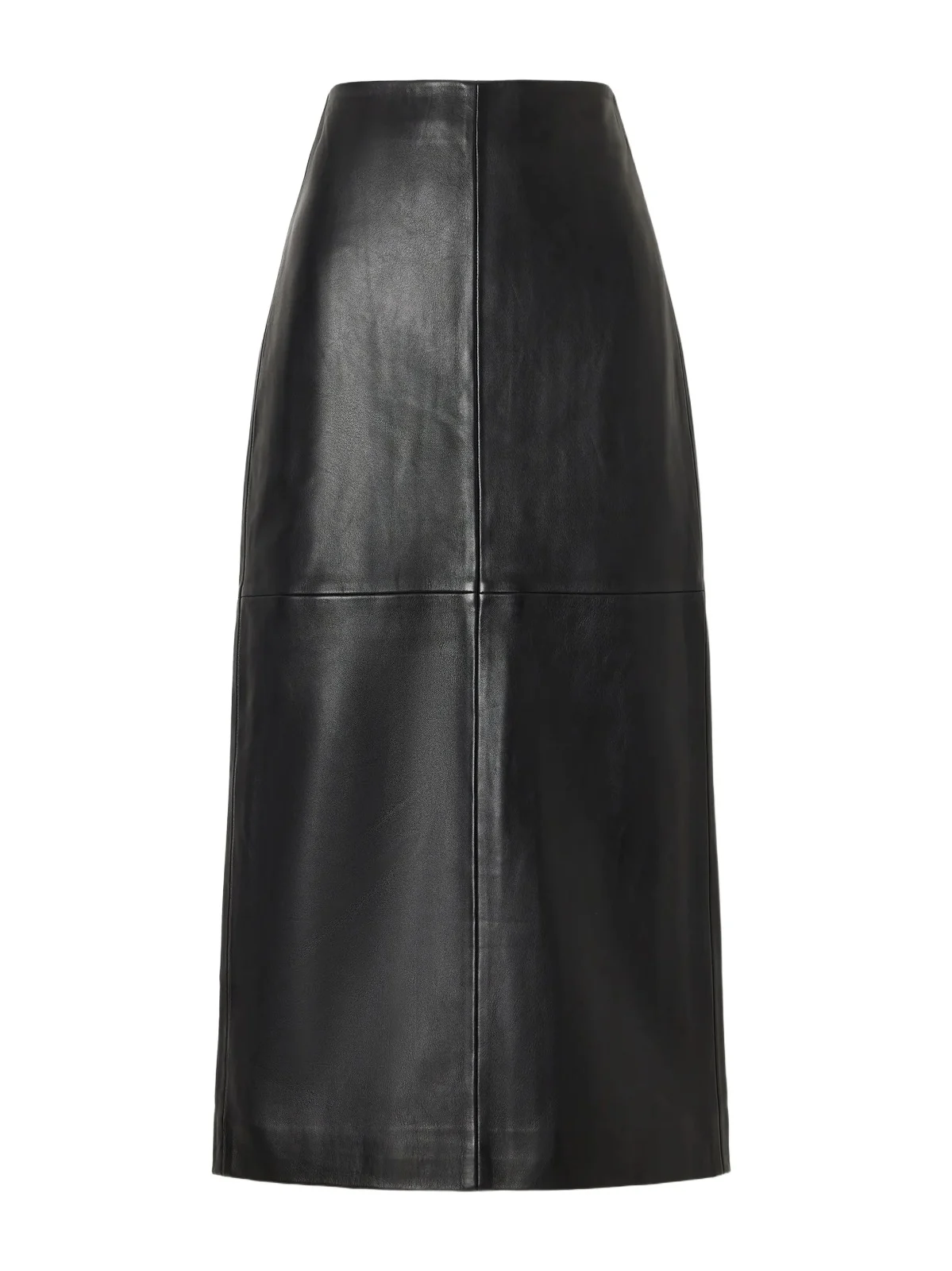 Paneled Leather Midi Skirt Paneled Leather Midi Skirt