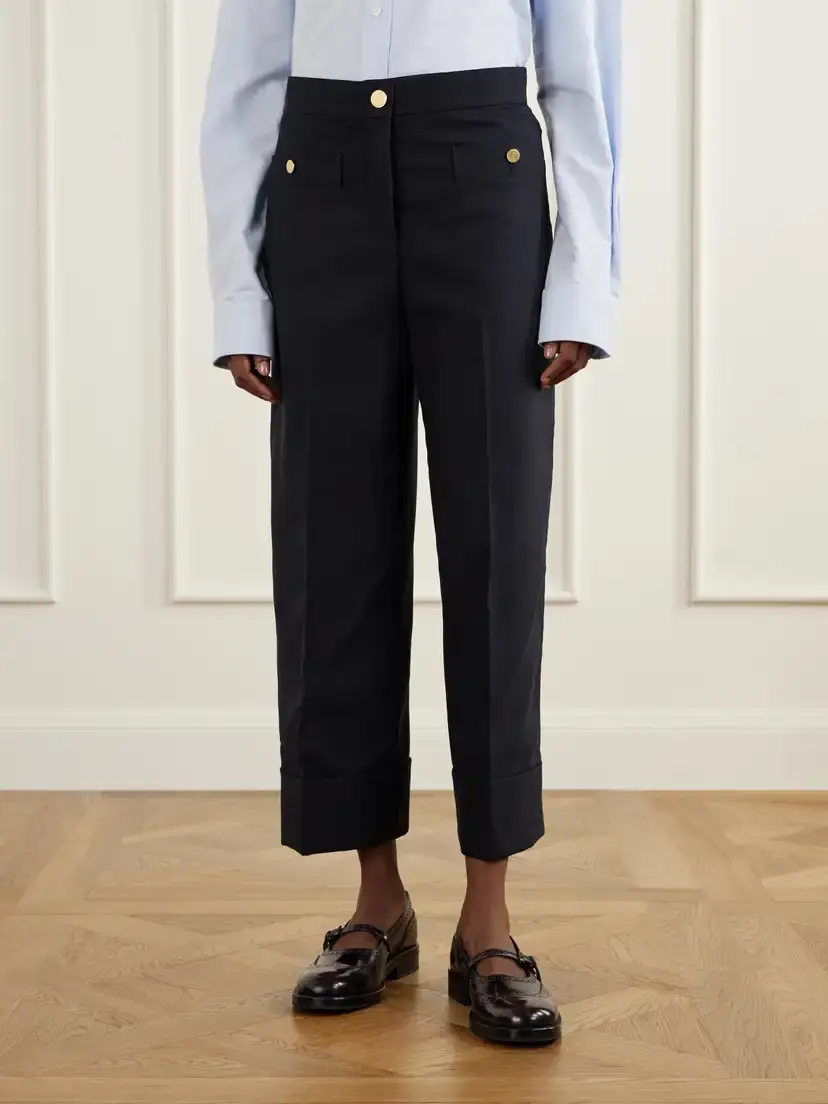 Thom Browne Virgin Wool-twill Straight-leg Cropped Pants | Thumbnail 3