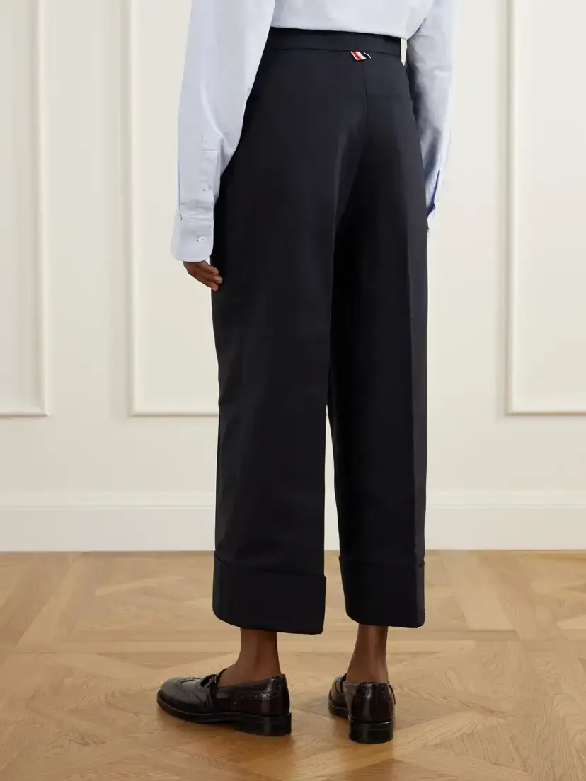 Thom Browne Virgin Wool-twill Straight-leg Cropped Pants | Thumbnail 4