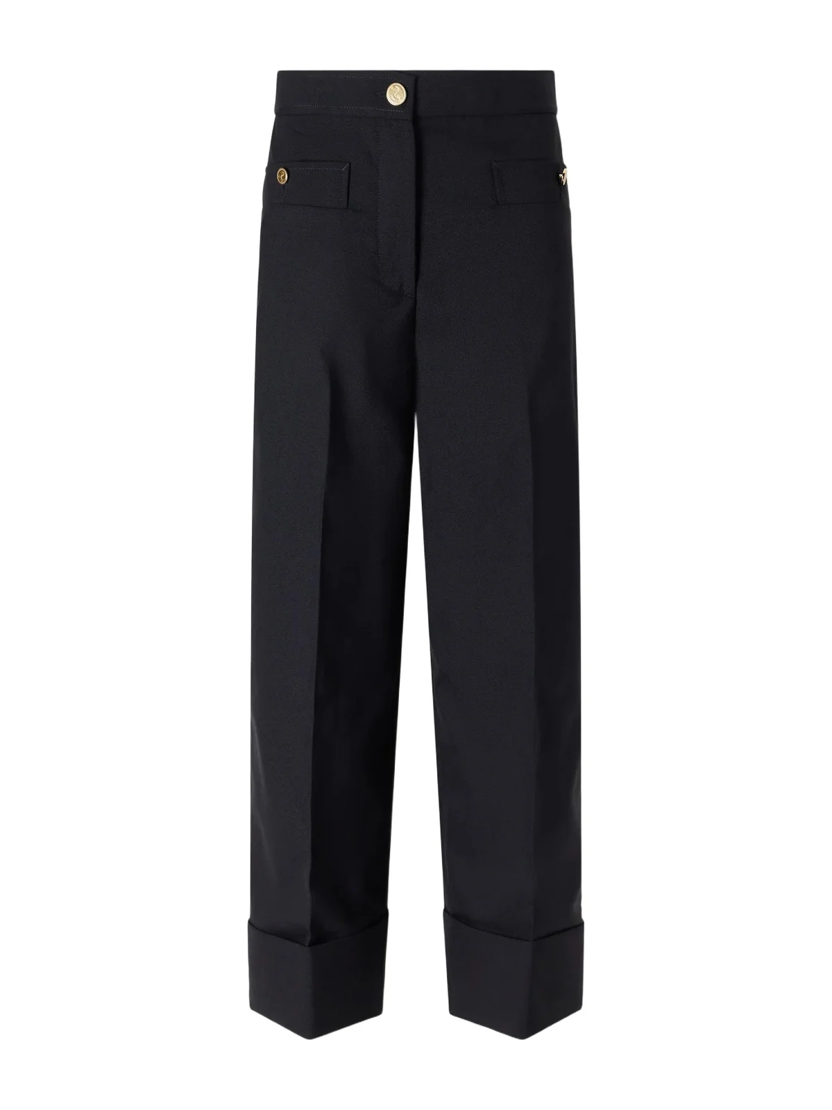 Thom Browne Virgin Wool-twill Straight-leg Cropped Pants