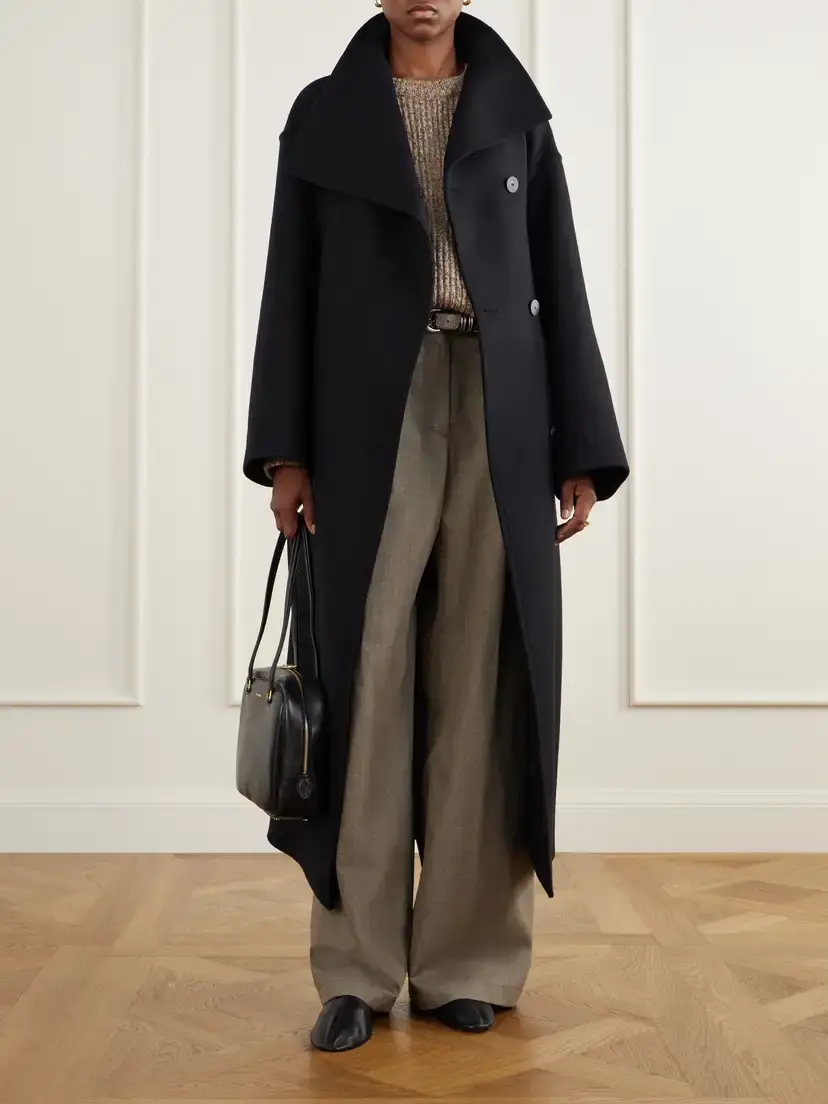 Joseph Fiore Belted Virgin Wool-blend Coat | Thumbnail 2 Joseph Fiore Belted Virgin Wool-blend Coat | Thumbnail 2