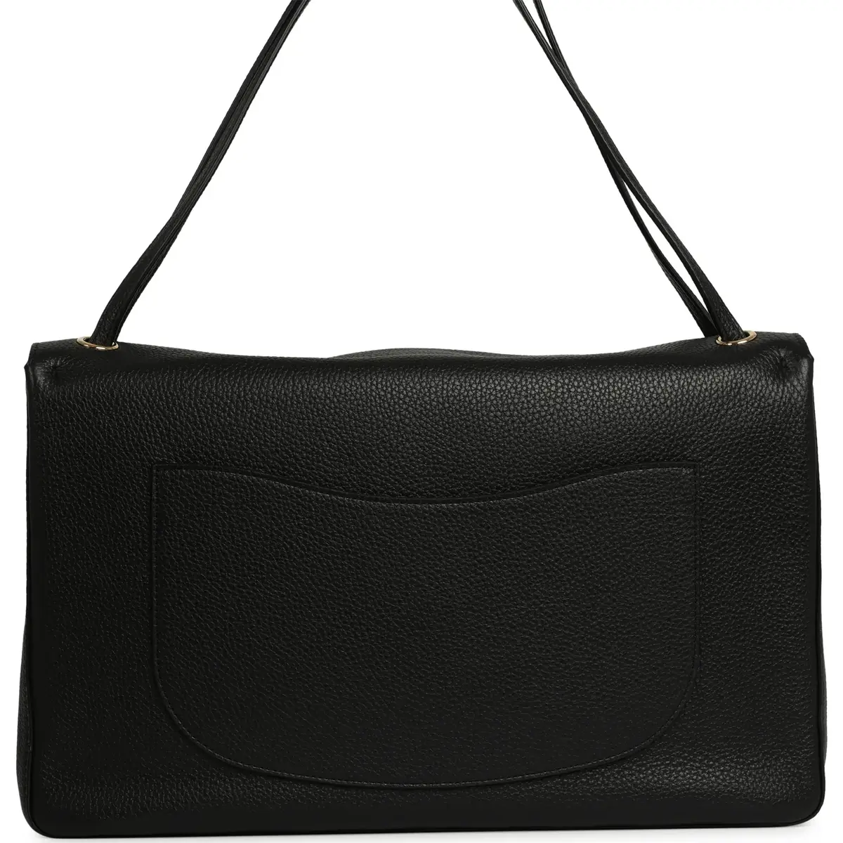 Chanel Chanel Maxi "Souplissimo" Large Flap Bag Black Grained Calfskin Gold Hardware | Thumbnail 4 Chanel Chanel Maxi "Souplissimo" Large Flap Bag Black Grained Calfskin Gold Hardware | Thumbnail 4