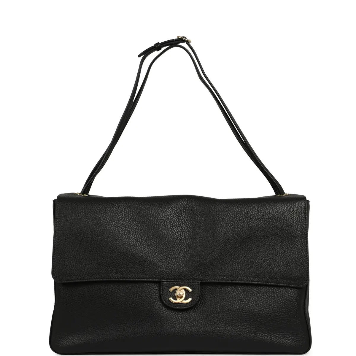 Chanel Chanel Maxi "Souplissimo" Large Flap Bag Black Grained Calfskin Gold Hardware | Thumbnail 7 Chanel Chanel Maxi "Souplissimo" Large Flap Bag Black Grained Calfskin Gold Hardware | Thumbnail 7