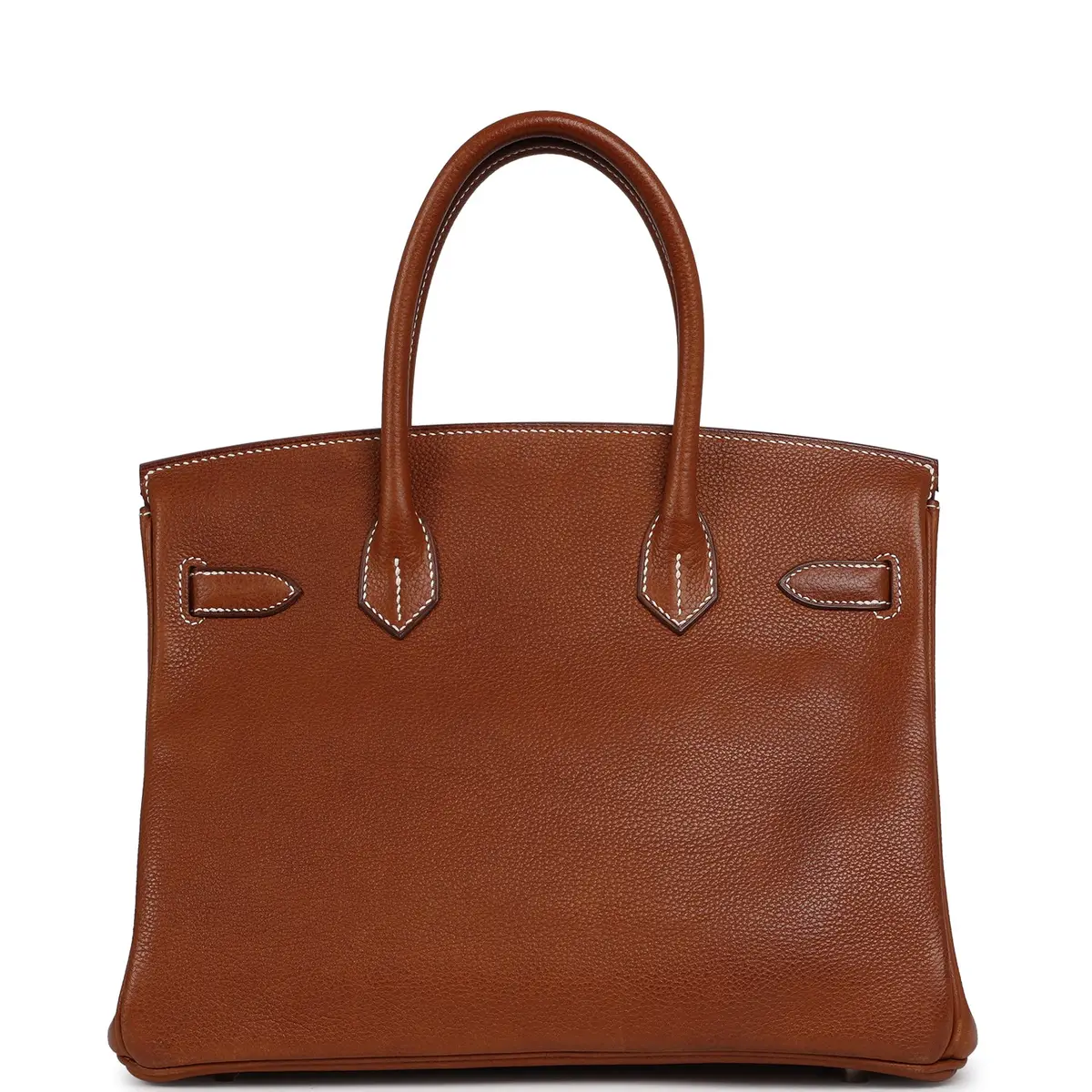 HERMÈS Pre-owned Hermes Birkin 30 Fauve Barenia Faubourg Palladium Hardware | Thumbnail 4