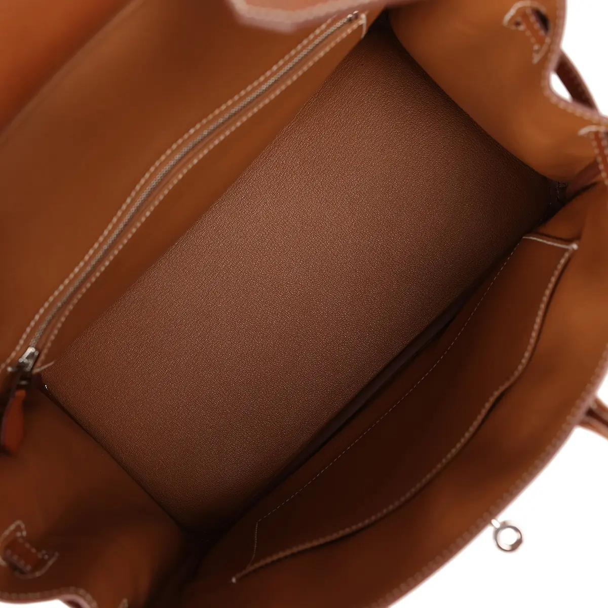 HERMÈS Pre-owned Hermes Birkin 30 Fauve Barenia Faubourg Palladium Hardware | Thumbnail 9