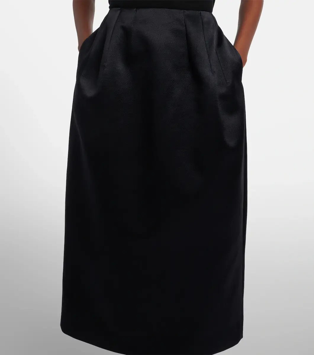 The Row Gamin wool and silk midi skirt | Thumbnail 4 The Row Gamin wool and silk midi skirt | Thumbnail 4