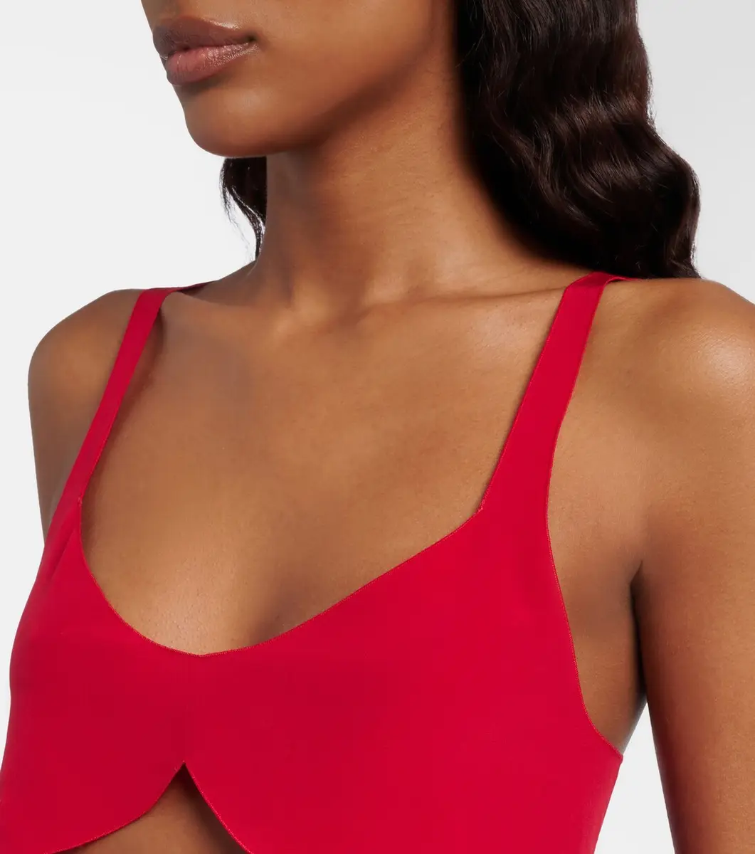 Prada Silk crêpe de chine bra top | Thumbnail 3 Prada Silk crêpe de chine bra top | Thumbnail 3
