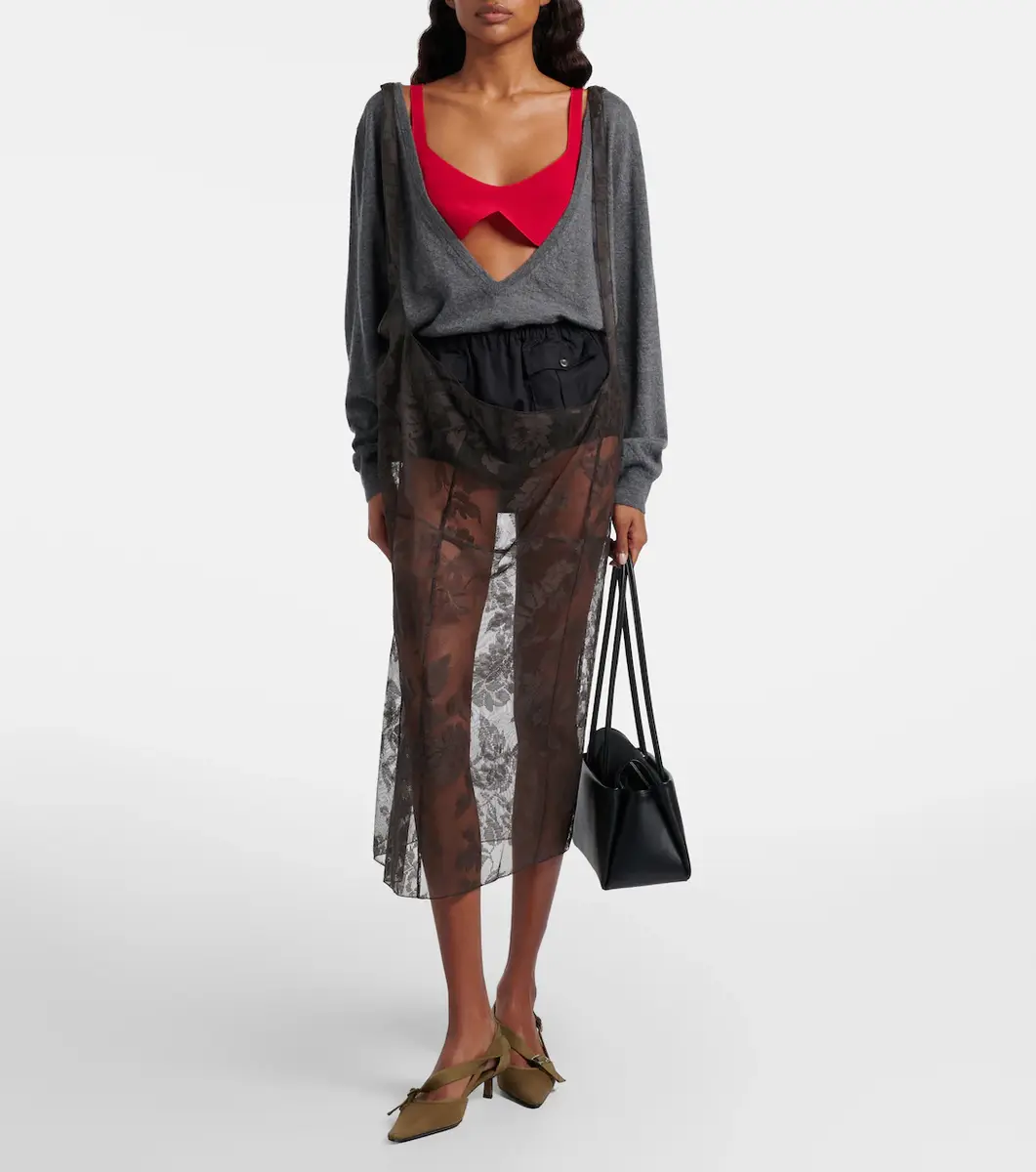 Prada Silk crêpe de chine bra top | Thumbnail 5 Prada Silk crêpe de chine bra top | Thumbnail 5