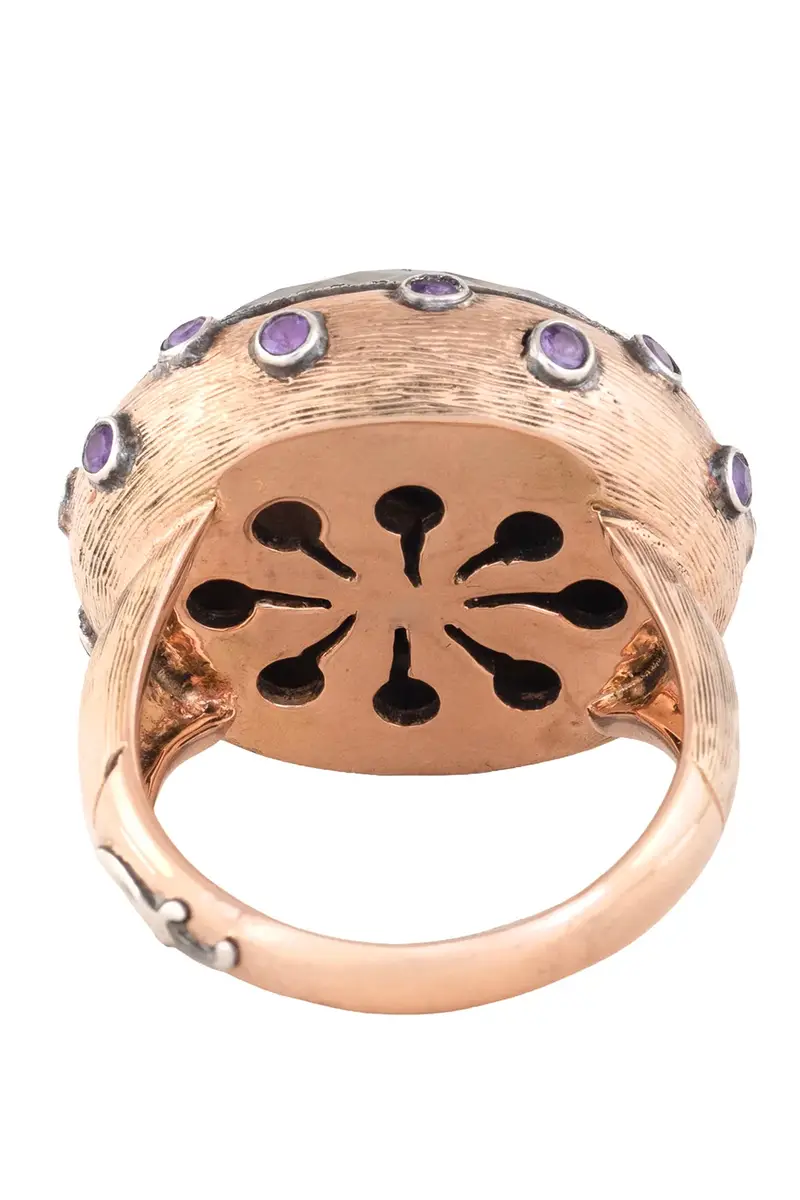 SEVAN BICAKCI Diamond Amethyst Carved Floral Bloom Ring | Thumbnail 4 SEVAN BICAKCI Diamond Amethyst Carved Floral Bloom Ring | Thumbnail 4