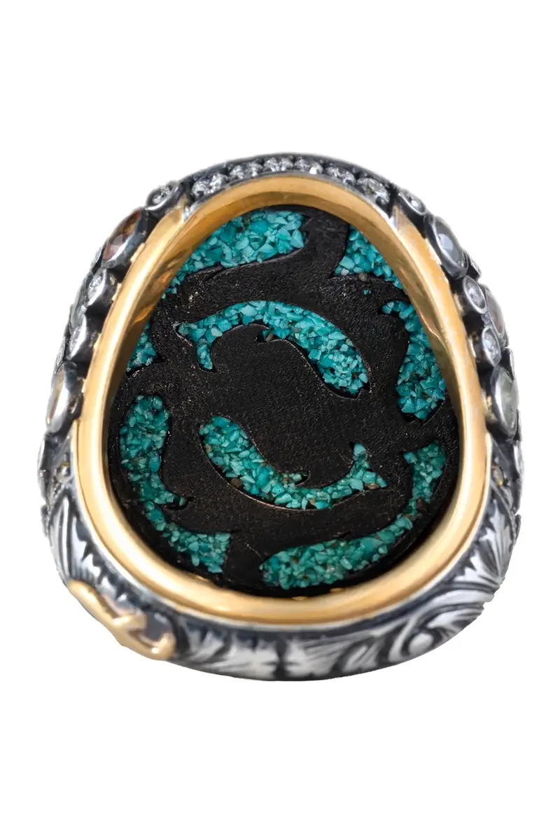 SEVAN BICAKCI Sapphire Yellow Diamond Carved Turtle Ring | Thumbnail 4