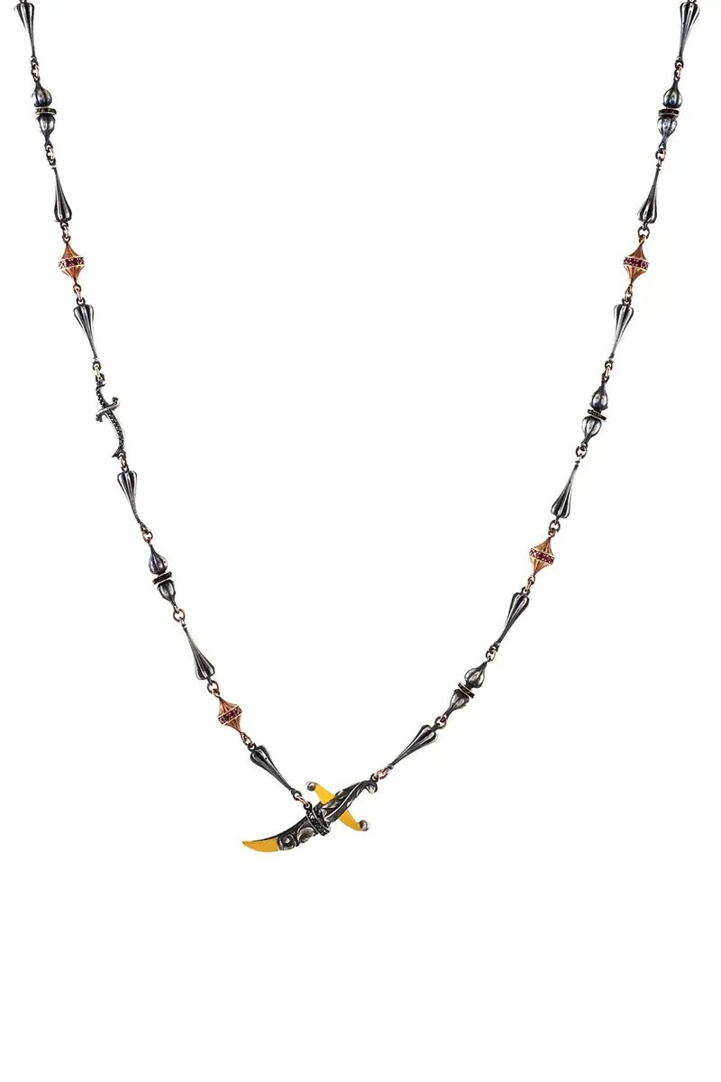 SEVAN BICAKCI Ruby Black Diamond Dagger Necklace | Thumbnail 2 SEVAN BICAKCI Ruby Black Diamond Dagger Necklace | Thumbnail 2