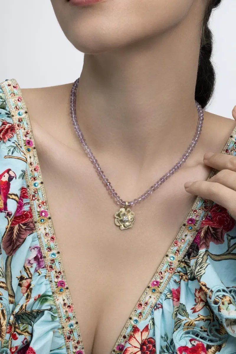 IRENE NEUWIRTH JEWELRY Amethyst Rose Of France Beaded Candy Necklace | Thumbnail 2 IRENE NEUWIRTH JEWELRY Amethyst Rose Of France Beaded Candy Necklace | Thumbnail 2