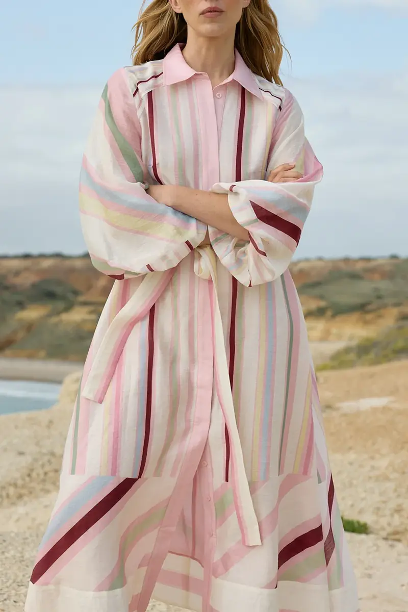 ASTON STUDIO Saskia Midi Wrap Dress | Thumbnail 3