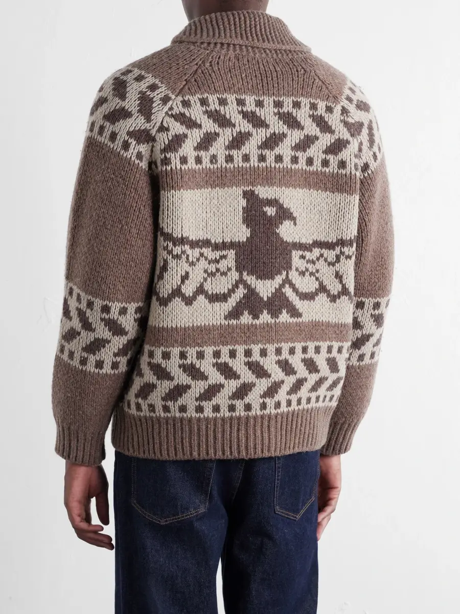 FrizmWORKS Thunderbird Wool-Blend Jacquard Zip-Up Sweater - Men | Thumbnail 4 FrizmWORKS Thunderbird Wool-Blend Jacquard Zip-Up Sweater - Men | Thumbnail 4