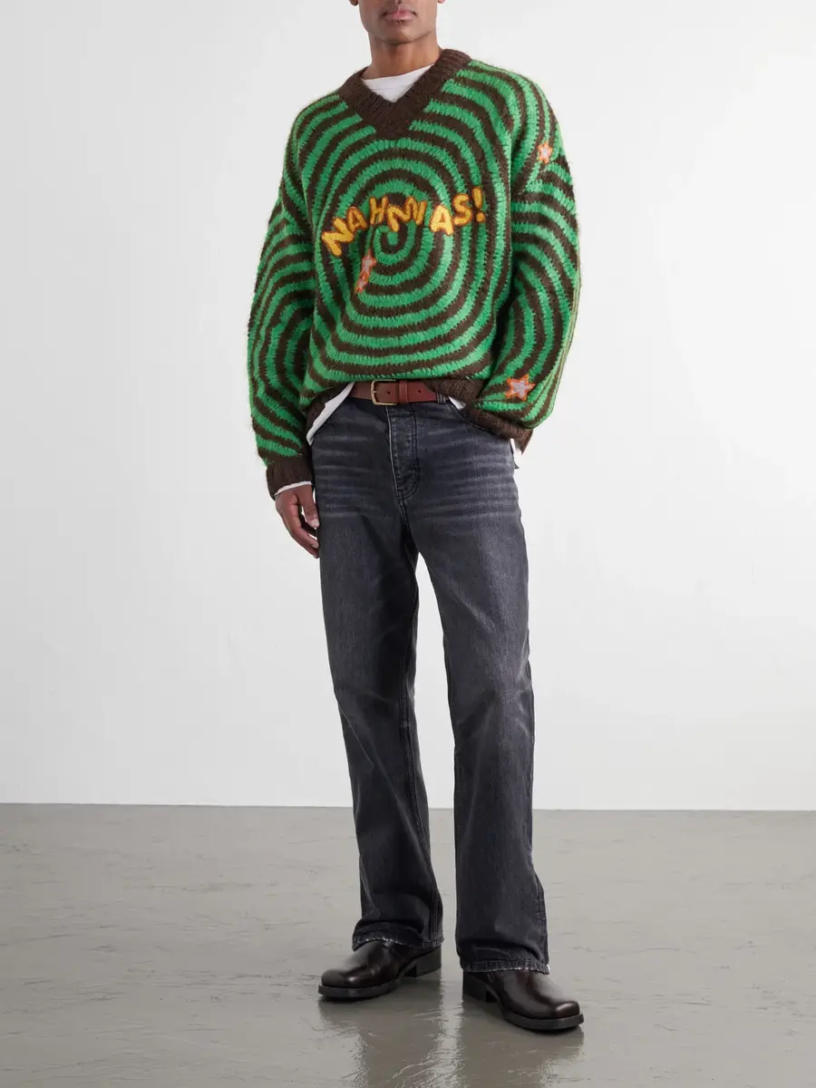 Nahmias Straight-Leg Cotton-Blend Jeans - Men | Thumbnail 2 Nahmias Straight-Leg Cotton-Blend Jeans - Men | Thumbnail 2