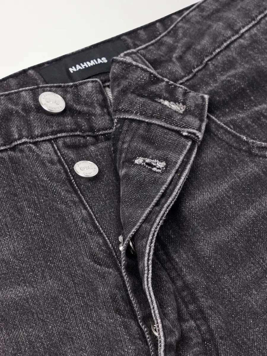Nahmias Straight-Leg Cotton-Blend Jeans - Men | Thumbnail 6 Nahmias Straight-Leg Cotton-Blend Jeans - Men | Thumbnail 6