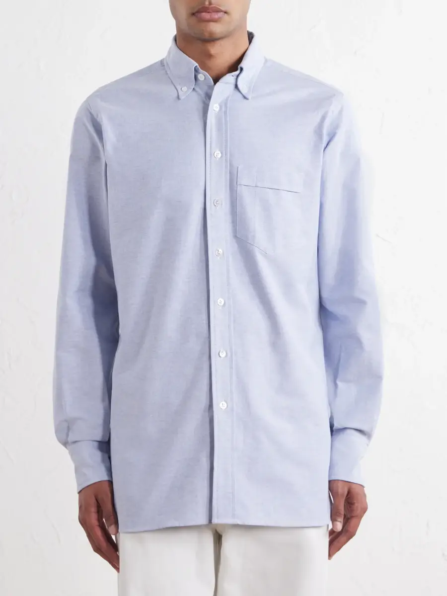 Drake's Button-Down Collar Cotton Oxford Shirt - Men | Thumbnail 3 Drake's Button-Down Collar Cotton Oxford Shirt - Men | Thumbnail 3