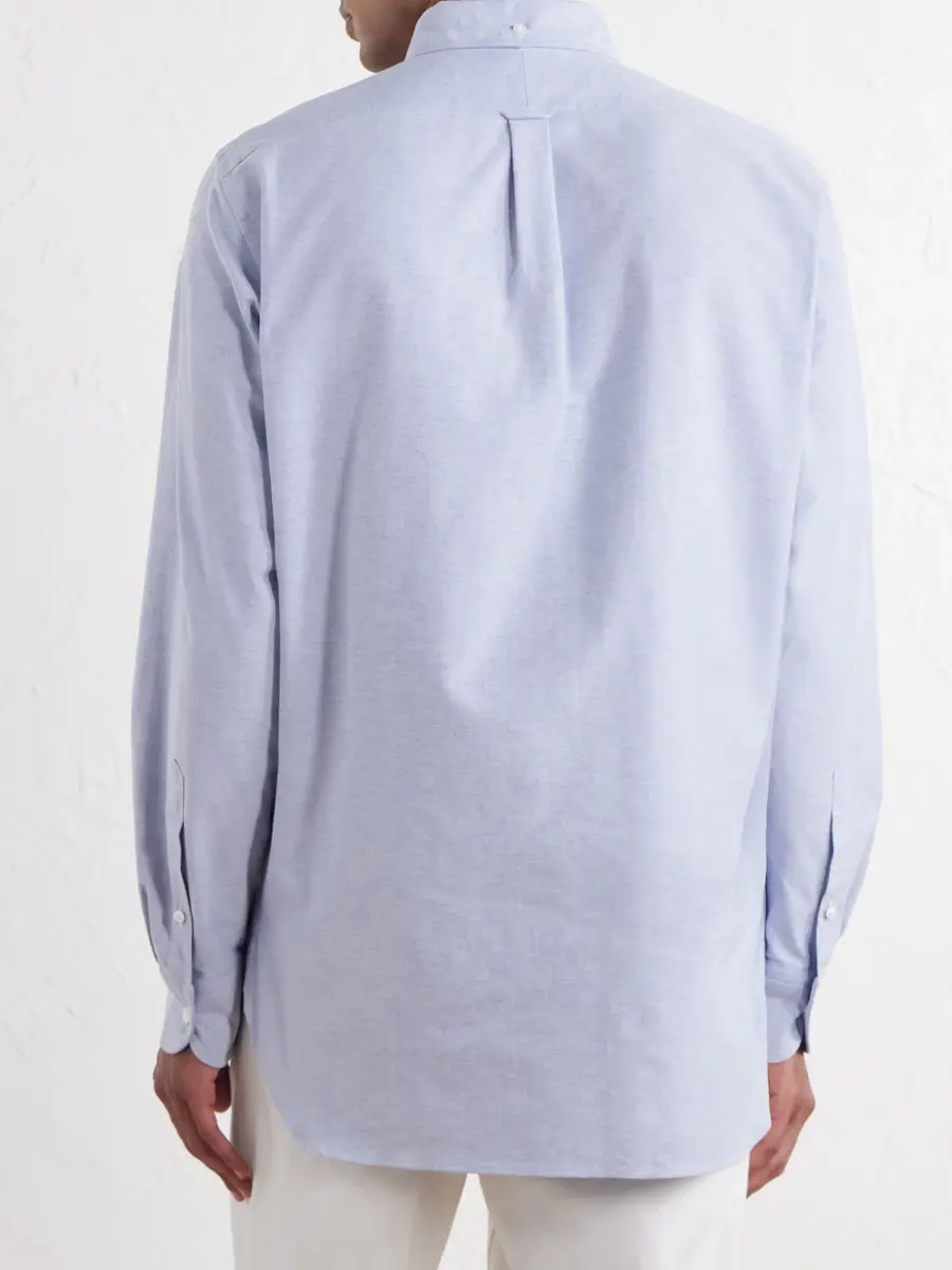 Drake's Button-Down Collar Cotton Oxford Shirt - Men | Thumbnail 4 Drake's Button-Down Collar Cotton Oxford Shirt - Men | Thumbnail 4