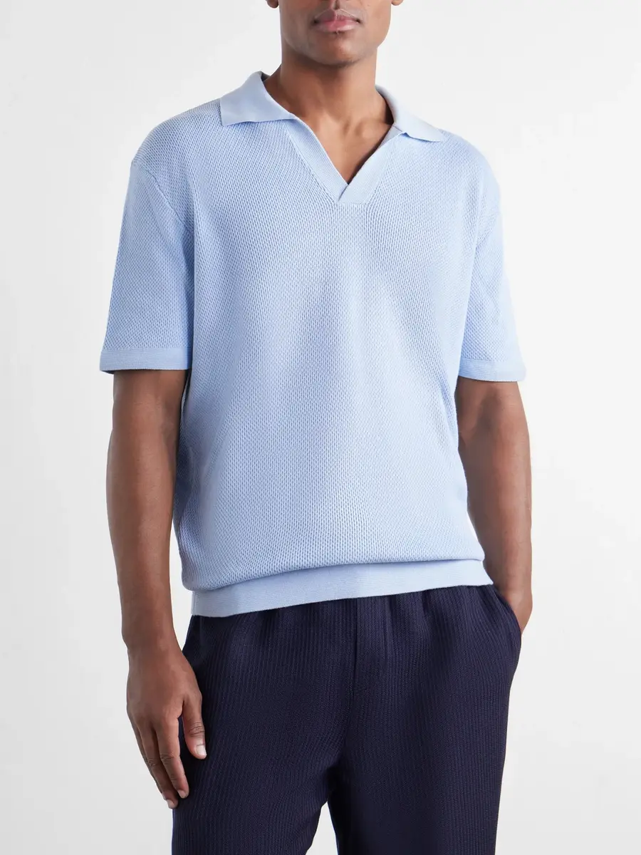 Frescobol Carioca Rino Cotton Polo Shirt - Men | Thumbnail 3 Frescobol Carioca Rino Cotton Polo Shirt - Men | Thumbnail 3