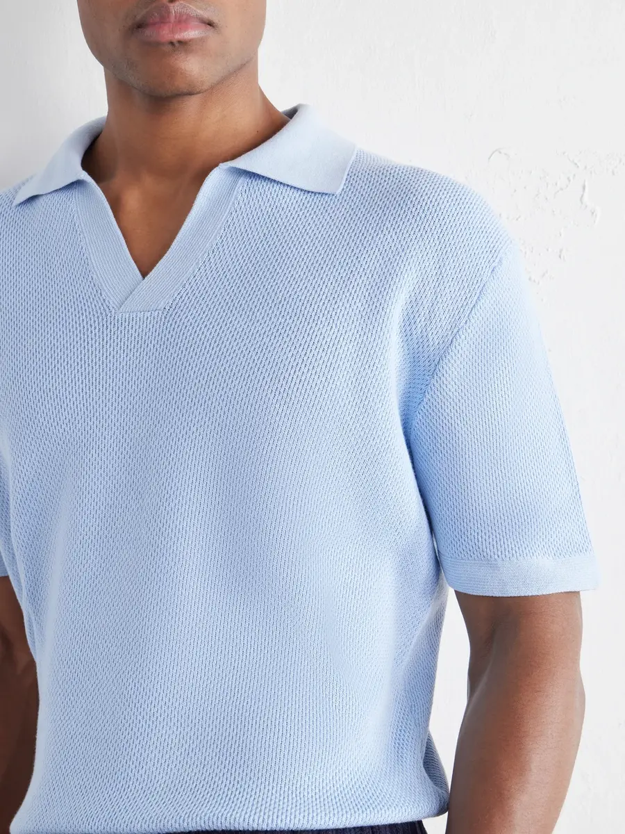 Frescobol Carioca Rino Cotton Polo Shirt - Men | Thumbnail 5 Frescobol Carioca Rino Cotton Polo Shirt - Men | Thumbnail 5